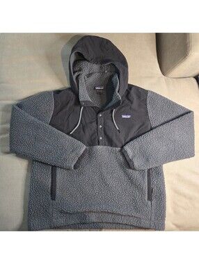 Patagonia Mens Shelled Retro X Fleece Hooded Pull Over Size M